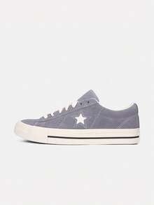 Converse Giày thể thao cổ thấp buộc dây unisex 2026, màu xám nhạt pha tím Chuck Taylor SEASONALA17005C - Bụi tím - Xem 2