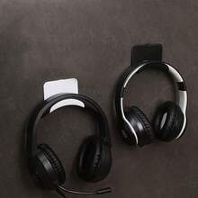 Wall-Mounted Headphone Hanger, Self-Adhesive Hook, Durable Plastic Headphone Display Stand, Computer Headphone Holder, Luggage And Miscellaneous Hooks, Easy To Install - Multicolor - View 5