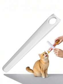 1个猫粮挤压器,适用于猫粮袋,卫生残渣提取器,可提取干/罐装猫粮中的剩余食物,最大限度减少食物残渣,方便清洁喂食,是猫主人的理想之选,用于提取食物残渣。 - 查看 7