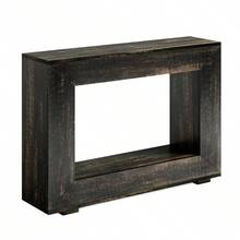 Tribesigns Console de 120 cm, table basse avec rangement, meuble d'entrée moderne, étroite, table d'appoint pour canapé ou salon, noire - Gris - Voir 7