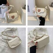 Versatile Niche One Shoulder Underarm Bag, Fashionable Crossbody Square Bag, Stylish Retro Saddle Bag - Multicolor - View 11