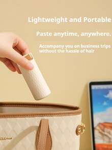 Portable Foldable Mini Lint Remover With Lid, Strong Sticky Dustproof Lint Roller, 180° Foldable Design For Travel Home Office & Daily Use, Elegant Exquisite Gift Choice - Multicolor - View 5