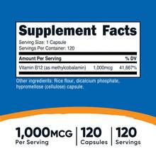 Nutricost Vitamin B12 (Methylcobalamin) 1000mcg, 120 Capsules - Vegetarian, Non-GMO & Gluten Free B12 Supplement | B12 Supplement, Energy Support, Vegetarian, Gluten Free, Non-GMO, 120 Capsules, 1000mcg, Premium Quality, Methylcobalamin, Vitamin B12, Women Vitamin - Khác - Xem 2