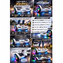 scooter, patin electrico, Hover-1™ Rebel Hoverboard - Tipo de Enchufe A Japonés (100V) - Ver 3