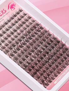 168 sợi mi giả dạng chùm C-Curl mềm mại tự nhiên, độ dày 8-18mm, thân mi mềm mại và mảnh, dễ đeo, có thể tái sử dụng, phù hợp cho trang điểm hàng ngày. - C - Xem 5