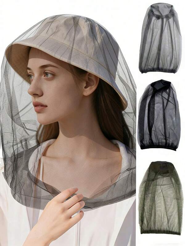 1 Stück, Outdoor Mücken-Abwehr Hut. Mit ultrafeinem Mesh-Netz und Vollgesichtsschutz. Aus weichem, strapazierfähigem und fliegenabweisendem Stoff gefertigt, ist diese Schutzausrüstung leicht, atmungsaktiv und maschinenwaschbar. Ideal für Camping, Angeln, Jagd und Wandern, bietet diese Kopfbedeckung überlegenen Schutz gegen Mücken und Fliegen.