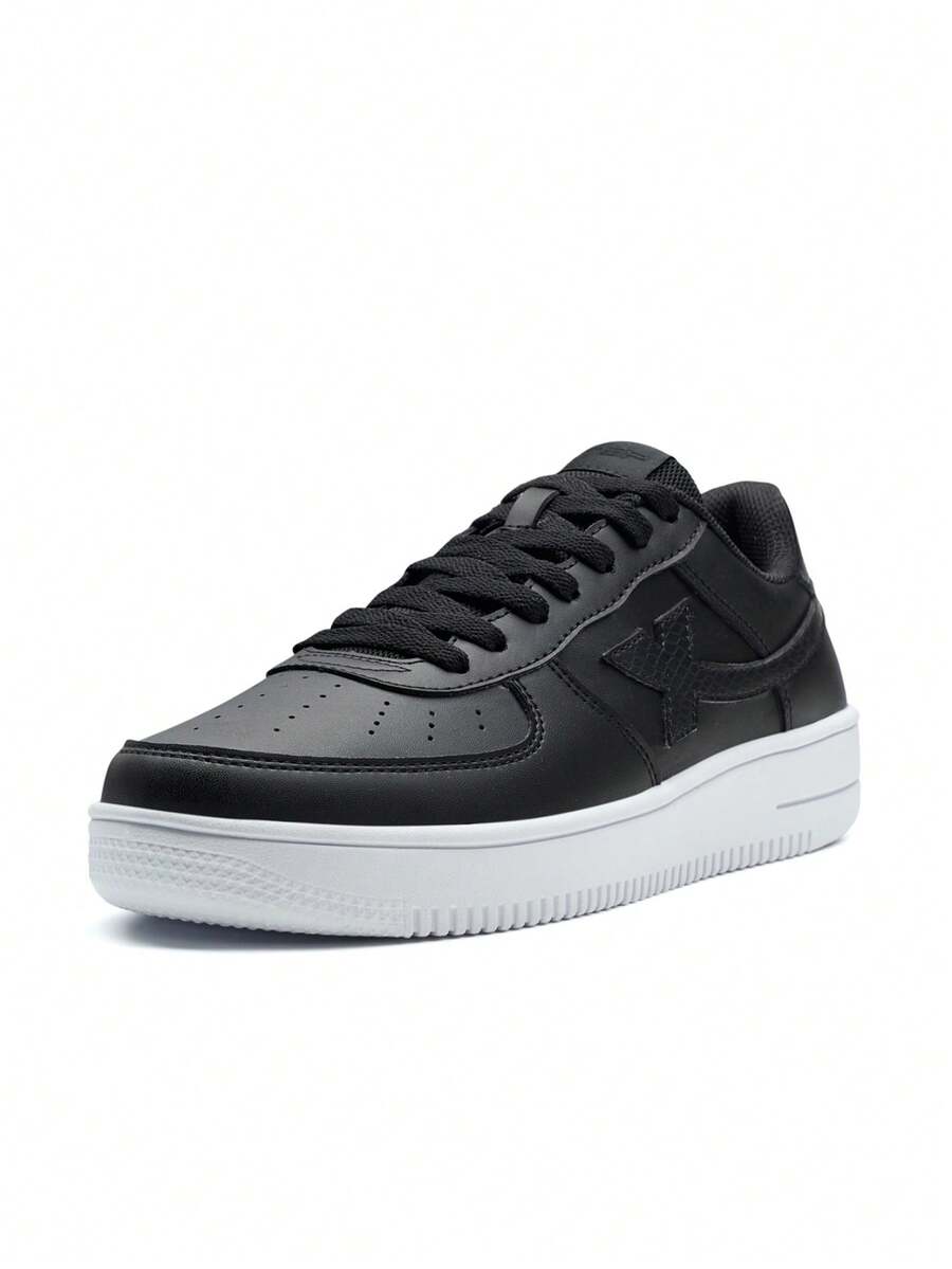 XTEP Black Running Shoes, Fashionable & Versatile Men's Casual Athletic Shoes - Black - View 1