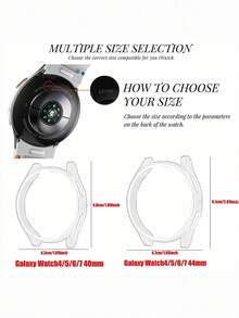 1pc Leopard Print Elastic Nylon Braided Solo Loop Watch Band & Hard PC Protective Bumper Case Set Compatible With Samsung Galaxy Watch 7 6 5 4 40mm 44mm, Leopard Print Stretchable Replacement Sport Strap & Case Compatible - Leopard - View 10