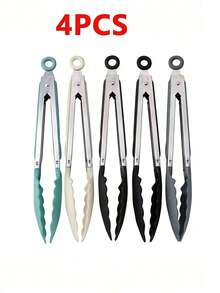 Silicone Kitchen Tongs, Suitable For Cooking And Grilling - Heat Resistant, Non-Stick, Ergonomic Design, Can Be Used To Grip Steak, Pasta, Etc. - Suitable For Indoor And Outdoor Use, Food Tongs | Ergonomic Kitchen Tool | Silicone - Multicolor - View 12