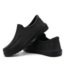 Men's Multi-Functional Shoes, One-Piece Work Shoes, Non-Slip Durable Kitchen Shoes, Slip-On - Black - View 3