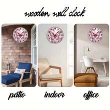 Diamond Butterfly Design - 1 Piece 10inch European And American Style Round Silent Wall Clock - Battery Not Included, Silent Wall Clock, Adds A Joyful Touch To Your Study Or Living Room, A Perfect Gift For Friends And Family,Battery Operated Wall Clock,Battery Wall Clock,Silent Wall Clock,Reloj De Pared,Room Decor,Clock - Style 1 - View 11
