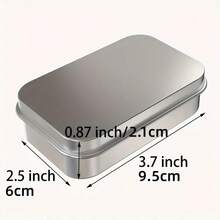 1 Juego de Caja de Metal Compacta, Perfecta para Pequeño Almacenamiento de Necesidades en el Hogar - Multicolor - Ver 2