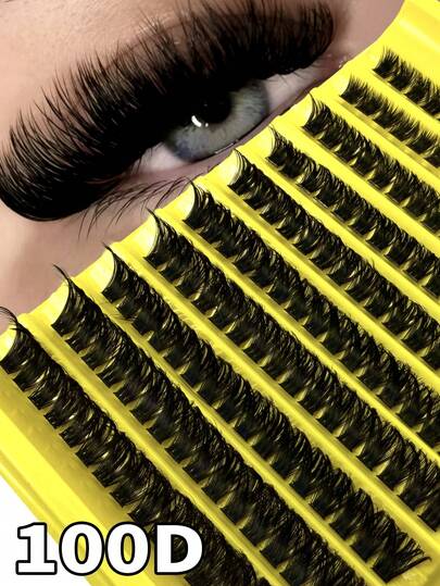 160 Pieces Of Fluffy, Soft, And Natural-Style False Eyelashes, Composed Of Thick, Clustered Individual Lashes That Can Be Assembled Into False Eyelash Clusters. The Lengths Range From 8 To 16 Mm. The Thick False Lashes Enhance The Size Of The Eyes. There Are Also Denser, Heavier Styles To Create A Captivating Eye Makeup Look. Comfortable And Elegant Artificial Lashes Offer Diverse Ideal Effects, Suitable For Everyday Outings, Dates, Gatherings, And Various Celebratory Occasions.