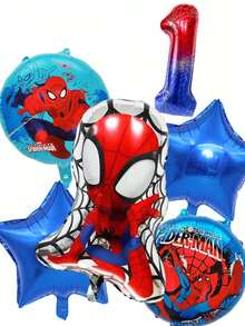 Bộ trang trí bóng bay chủ đề Người Nhện Marvel cho tiệc sinh nhật, bao gồm bóng bay số lớn 40 inch, thích hợp cho các hoạt động kỷ niệm và quà tặng/bó hoa cho trẻ em. - Bộ bóng bay - Xem 16