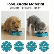 Pet Slow Feeder Bowl Small Dogs, Puzzle Feeder Petite Dogs, Anti-Choking, Slow Eating, 350ML Capacity, BPA- Small Size - Default - View 4