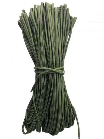 1 pieza Cuerda de 6mm, Cuerda de equipo de sujeción, Cuerda resistente al desgaste para tienda de campaña, Cuerda de nailon trenzado para pulseras DIY de camping, Multiusos para exteriores, Accesorios de cuerda para tienda de campaña, Suministros de camping