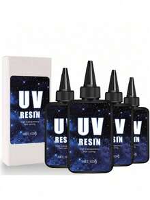 400克/300克/200克/100克高粘度透明UV树脂套装，快速固化低收缩UV环氧树脂，适用于工艺品、浇铸、涂料等。 - UV Resin - 查看 10