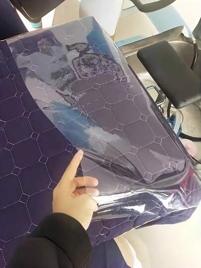 1pc Salon Shampoo Bed Protector Mat, PVC Material, Anti-Dirty Massage Bed Transparent Mat, Suitable For Hair Salons, Beauty Spas, Foot Massage Shops