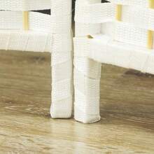 Four-Part Folding Screen, Room Divider For Living Room, Bedroom Or Office, White - 4pcs - View 2