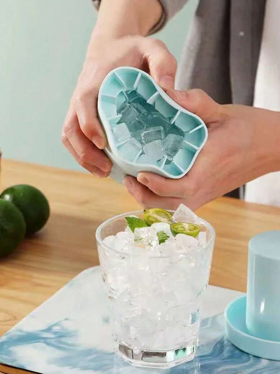 1 khay làm đá viên hình tròn, khuôn đá ly, khay đá viên sáng tạo, máy làm đá, khuôn đá viên hình ống tròn, xô đá, khay đá viên hình ống tròn bằng silicon, cốc đá viên, khay đá viên tròn, hộp đá, khuôn đá viên nhỏ dùng trong gia đình, máy làm đá mùa hè.