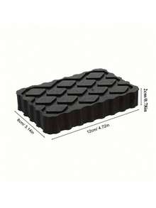 1Pc/2Pcs 120 * 80 * 20 Type Lifting Machine Rubber Pad Rubber Block Car Chassis Jack Rubber Pad - Black - View 5