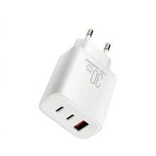 High Power Fast Charging Wall Charger 30W USB 2 Type-C Fast Charging Adapter EU Plug Compatible With IPhone/// Portable Charger Valentine's Day Gift - EU C Type Plug(220-240V) - View 9