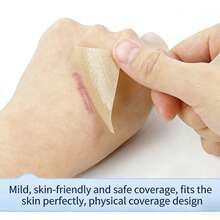 1pc Silicone Gel Self-Adhesive Scar Patch, Repair Stretch Marks, Smooth Scars, Skin-Colored Invisible Scar Cover, Suitable For Outdoor/Indoor Wound Protection, Best Selling Silicone Scar Cover - A - View 8