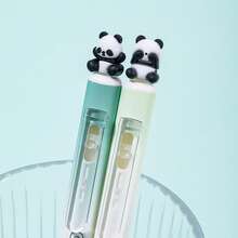 4 chiếc/hộp Bút bi màu trung tính, dòng Panda, bút bi xoay nút bấm trượt bên hông, bút viết đa năng đơn giản dành cho học sinh, dùng trong kỳ thi. - bút gel - Xem 9
