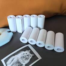 Giấy in nhiệt mini không keo, giấy in ảnh mini Notebuddy dùng để thay thế mực in cho máy ảnh lấy liền và ghi chú học tập, ảnh, DIY, sổ lưu niệm, 57x25mm, màu trắng - Xem 6