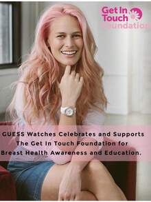 Guess Lady Quartz Watch - Round Pink Dial Bracelet Watch, Featuring A High-End, Luxurious And Elegant Style, Suitable For Attending Music Festivals, Parties, Etc. Model: GW0032L1 - Pink - View 5