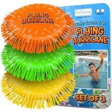 Soft Water Frisbees for Soft Sports Discs 3 Pack Beach Water Toys and Swimming Pool Toys for Backyard Fun Toy and Outdoor Summer Games Birthday Gifts for Boys and Girls - Verde Naranja Amarillo - Ver 8