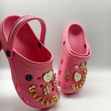 Babouche-Style Sneakers, Perfect For Holidays, Autumn/Spring/Summer/Winter, Offering Comfort And Style. High Platform. - 玫紅色 - 查看 3