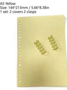 A5 20-Ring Removable Loose-Leaf Notebook Cover, Minimalist Slim Design Suitable For A5 Notebook Inserts, Student Use - A5 - View 15