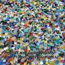 105g/205g/505g Lascas de Vidro Translúcido Arco-Íris, Tamanho Aprox. 8mm-13mm, Adequado para Vasos, Aquários, Lagoas, Decoração de Piscinas e DIY de Joias em Mosaico, Sinos de Vento, Molduras de Fotos e Outras Decorações Únicas para Casa - 205 g/7,23 oz por pacote - Visão 11