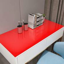 1 Roll Kitchen Oil-Proof, Heat-Resistant, Self-Adhesive Wallpaper, Home Decor For Living Room, Bathroom, Furniture Renovation, Waterproof Countertop & Tile Sticker - Red - View 8