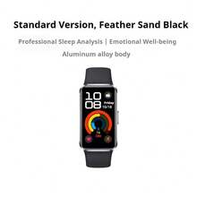 Huawei 华为手环 10 智能手环 | 解锁版 | 铝合金轻薄机身，仅 8.99 毫米 | 专业睡眠分析及情绪健康监测 | 实时血氧及心率监测 | 14 天超长续航，5 分钟快充可使用 2 天 | 100 多种运动模式 | 羽黑/翠绿 - 查看 16
