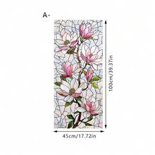 1/5片精緻彩色玻璃花窗貼膜，彩虹稜鏡靜電吸附隱私膜，具備防紫外線與隔熱功能，適用於門窗與居家裝飾 - 彩色 - 查看 17