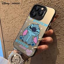 Miniso 1个迪士尼史迪奇太空星星行星图案手机壳，适用于iPhone 17/17 Pro/17 Pro Max/17 Air/16/15/14/13/12/11/X/7/8 Plus系列，iPhone 17 Pro Max手机壳，iPhone 17 Pro手机壳，iPhone 17手机壳，圣诞礼物，送给女朋友 - 紫色 - 查看 2