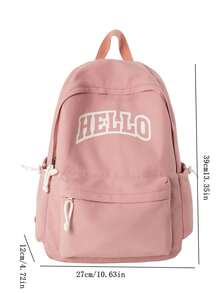 Minimalist Casual Backpack, Large Capacity Multi-Pocket Student Backpack For Middle & High School - Multicolor - View 7