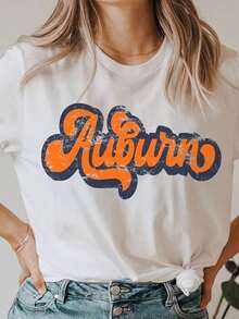 Auburn Bella Nvas Natural Color  - New 220G Cotton Everyday T-Shirt – Feels Like A Hug, Wears Like A Clic – Perfect For Family Photos, Team EvenT.S, DIY Printing, Or Lounging – Gift It For Birthdays, Father's Day, Mother's Day, Or Just Beuse MoT.Stops WoM.En Fall OutfiT.S For WoM.En VaC.Ation OutfiT.S WoM.En Halloween Costume - trắng - Xem 1