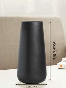 This Tall, Matte Black Plastic Vase Is Perfect For Flower Arranging And Displaying Reeds. It's A Classic Country-Style Decorative Vase Suitable For Home Decor And Table Setting. - Multicolor - View 16