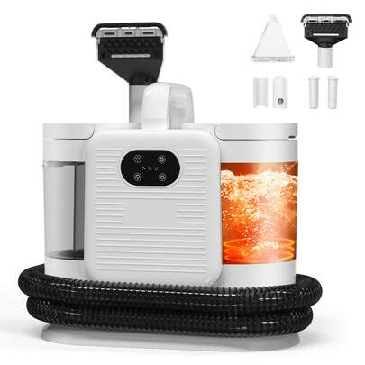 1650W Steam Vacuum Cleaner, With Steam Function, Carpet Vacuum Cleaner, Hot Water Carpet Cleaning, Sofa Cleaner, Strong Suction, Quiet, Auto Charging