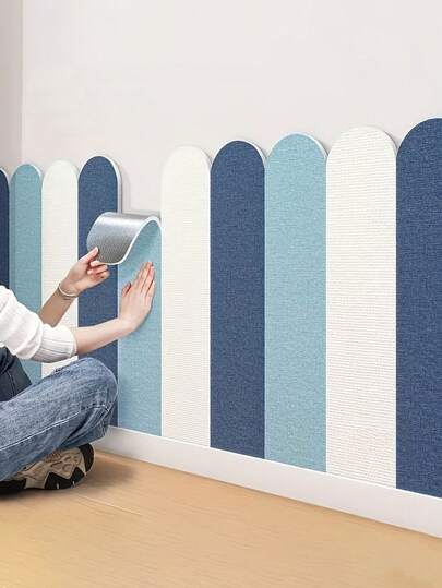 6 tấm ốp tường xốp 3D, giấy dán chân tường chống va chạm dày dặn, nhiều màu sắc để lựa chọn, trang trí tường phòng khách, phòng ngủ, trang trí nhà hiện đại chống va chạm, dễ xé và dán.