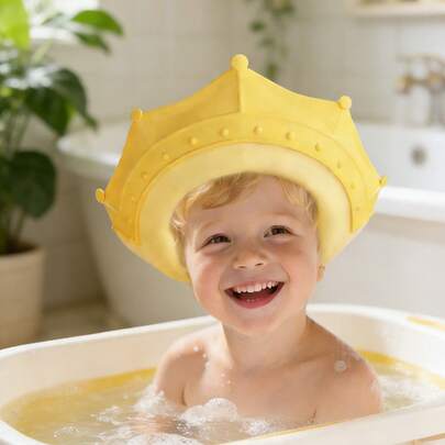 Dụng cụ gội đầu cho trẻ em - Chống thấm nước, bảo vệ tai - Mũ tắm chống thấm nước cho trẻ em - Mũ tắm cho bé - Mũ gội đầu chống thấm nước cho trẻ em - Ngăn ngừa rò rỉ nước