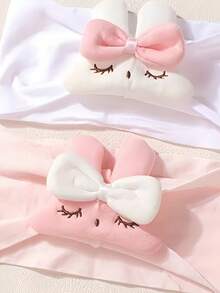 2pcs/Set Cute Baby Headbands, Soft Elastic Nylon Infant Headbands, Children Hair Accessories - Multicolor - View 4