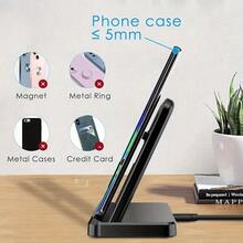 无线充电站，适用于 Ultra/S24/S23/Z Fold 手机和手表，支持快速充电，兼容三星 Watch 8/7/6/5 和 Buds 3/2/Pro - 黑色 - 查看 5