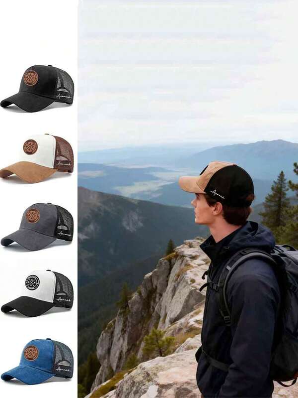 1顶字母印花棒球帽，涤纶卡车帽，时尚百搭，适合日常佩戴，是送给家人、朋友、男女朋友的绝佳礼物，也适合圣诞节、母亲节、父亲节、教师节、生日等场合。