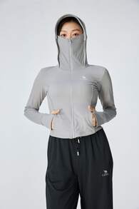 CAMEL CROWN Women's Sunscreen Clothing, Lightweight And Breathable Original Yarn Sun Protection Outdoor Jacket For Spring/Summer - Cycle Gray - View 6