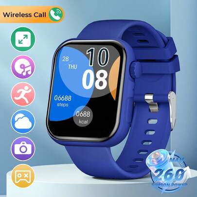 2026 Unisex Smart Watch, Upgraded Design, 1.83" Large HD Display, 260mAh Long-Lasting Battery, Built-In LED Flashlight, Wireless Calling, Camera, Multiple Sports Modes, Essential Accessory