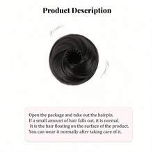 Elegant Women's Bun Hairpiece Hair Extension, 3inch Stretchable Hair Clip Synthetic Wig , High-Temperature Fiber, Versatile For All Hair Types, Secure Fit Design, Hair Accessories Suitable For All Women's Daily Wear And Gatherings - Multicolor - View 6